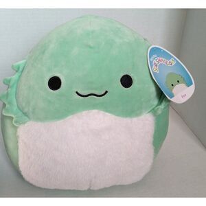 Squishmallows Abe Bearded Dragon Green Mint With Tag 12" Plush Used